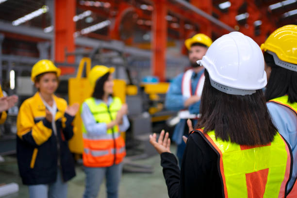 istock Blue collar worker work at metal sheet factory. 1764779266