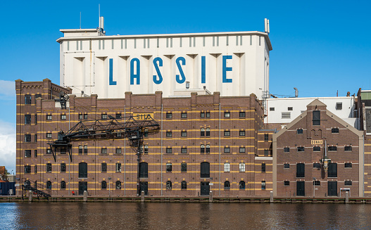 Wormer, The Netherlands, 15.10.2023, View of the Lassie factory, dutch brand for rice products, currently part of the Spanish food group Ebro Foods