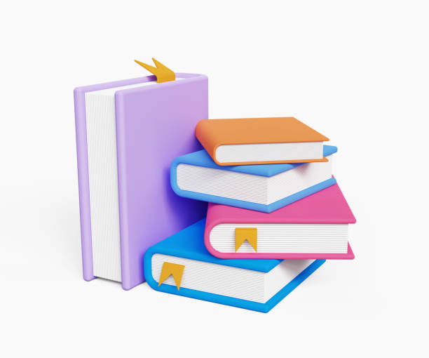 istock 3D books icon. Self education, self reading and self learning concept. Stack of colorful books. 3d illustration 1764783143