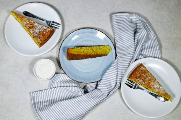 istock Middle eastern semolina cake basbousa , namoora, hareesa with coconut 1764796299