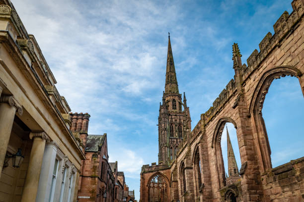 istock Old Town Coventry with Cathedral 1764802859