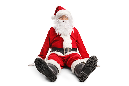 Santa Claus isolated on white background. 3D render