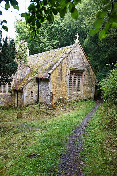 istock Old stone church and graveyard 176480860