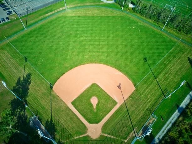 istock Baseball Diamond in a Public Recreational Complex in a Rural Town 1764818421