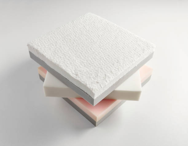 istock Mattress bed sponge section on the isolated white background. 1764829118