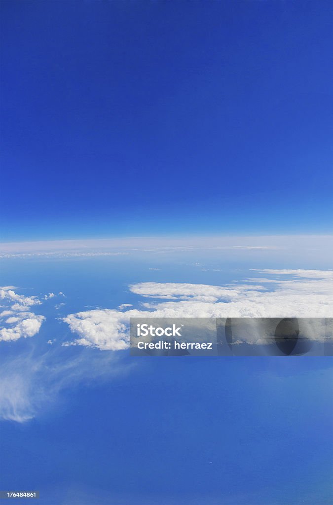 Vista aérea do céu azul - Foto de stock de Abstrato royalty-free