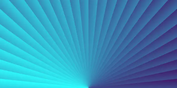 Vector illustration of Abstract design with Light rays and Blue circular gradient - Trendy background