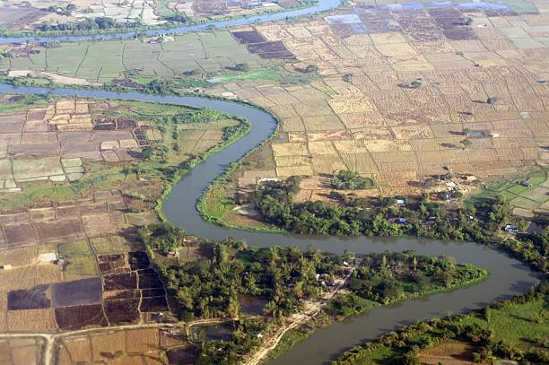 istock air picture while arriving yangoon myanmar burma III 176488001