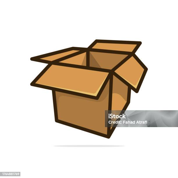 Cardboard Boxes Side View Vector Illustration Stock Illustration ...