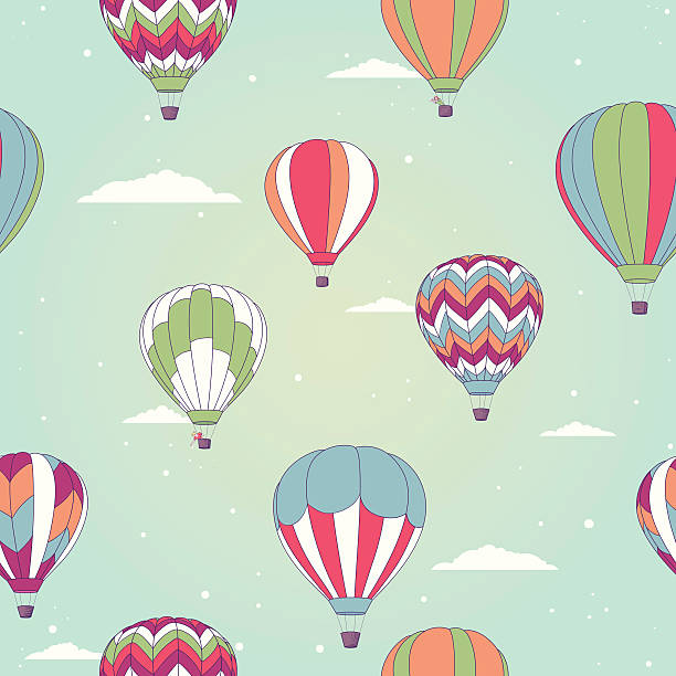 ilustrações de stock, clip art, desenhos animados e ícones de retro ar quente balão - heat beautiful joy happiness