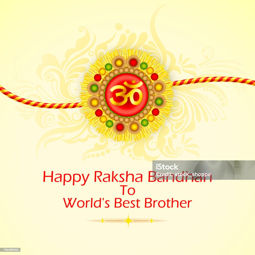 Decorated Rakhi for Raksha Bandhan vector illustration of decorated rakhi for Raksha Bandhan Backgrounds stock vector