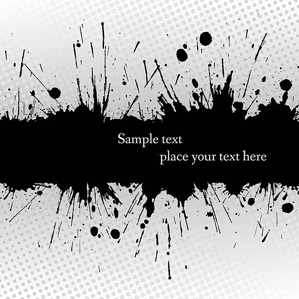 Ink grunge banner. vector art illustration