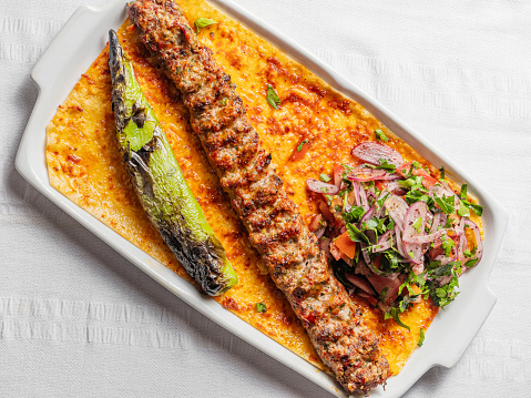 Kebab, Antakya, Arab Culture, Arabic Style, Large thin float bread, Food and drink, Meat, Food, Hatay, Appetizer, Lavash, Red pepper paste, Ayran, Pita Bread