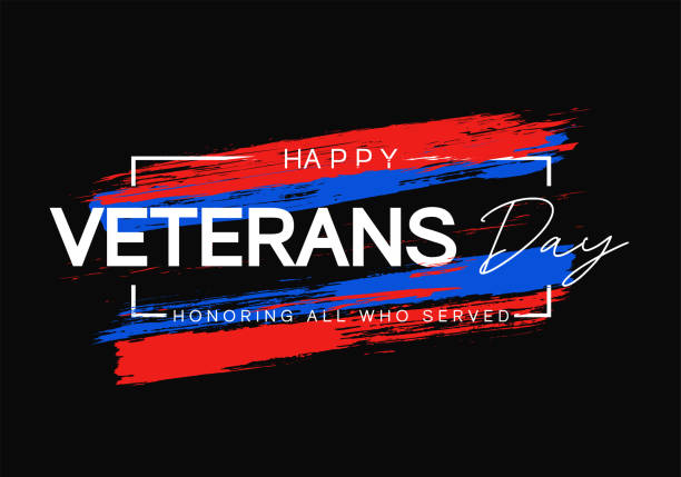 Happy Veterans Day poster, Honoring all who served. Vector Happy Veterans Day poster, Honoring all who served. Vector illustration. EPS10 gi icon stock illustrations