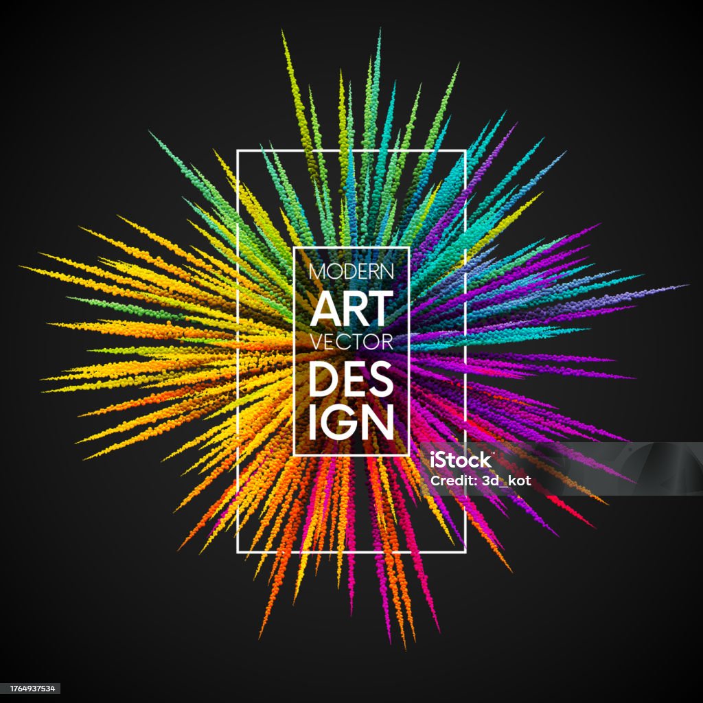 Rainbow Color Paint Splash Explosion Banner Stock Illustration ...