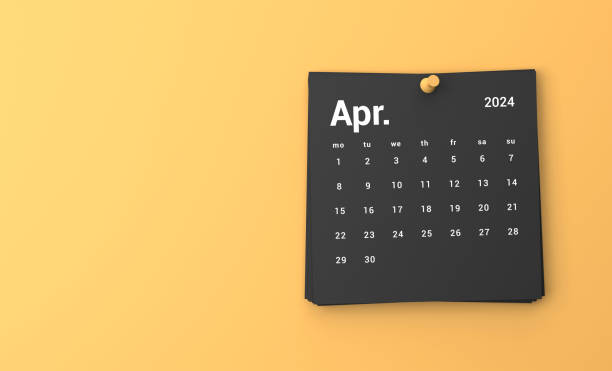 istock 2024 April Calendar On Orange Background 1764947939