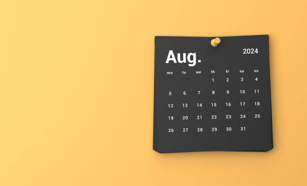 istock 2024 August Calendar On Orange Background 1764950047