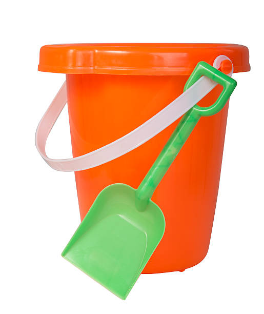 istock Orange bucket and green shovel 176495093