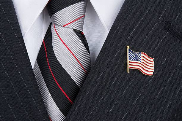 istock Politican wearing lapel pin 176496451