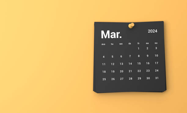 istock 2024 March Calendar On Orange Background 1764986566