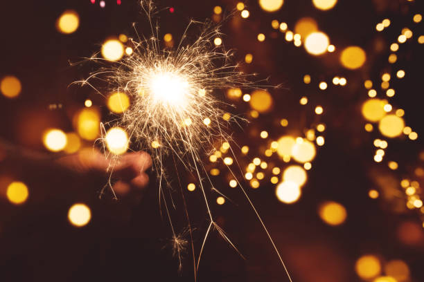 istock Sparklers at new years night 1764988226
