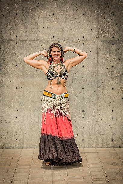 istock Portrait of a beautiful belly dancer 176499409