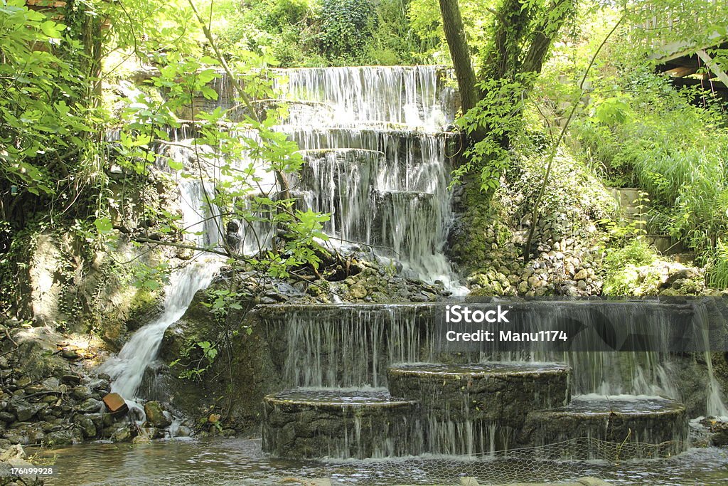 Небольшой водопад в лесу - Стоковые фото Без людей роялти-фри