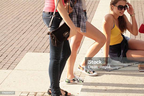 Four Young Women Stock Photo - Download Image Now - 20-24 Years, Adolescence, Adult