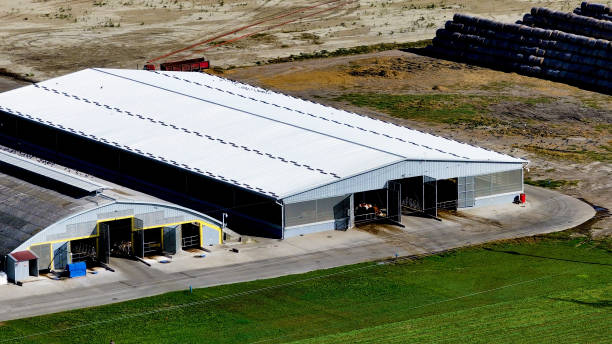 istock Sustainable energy with biogas domes 1765050755