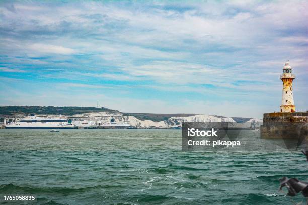 White Cliffs Of Dover View From The Sea Dover Kent England Uk Stock Photo - Download Image Now