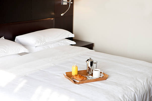 istock Breakfast in bed at a hotel room 176506004