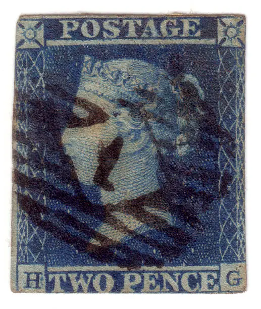 Photo of penny blue stamp c.1841