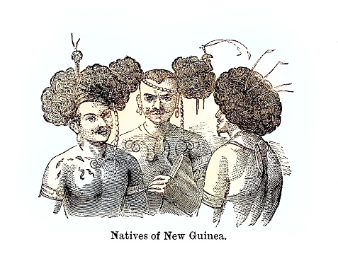 Natives of New Guinea from out-of-copyright 1898 book 