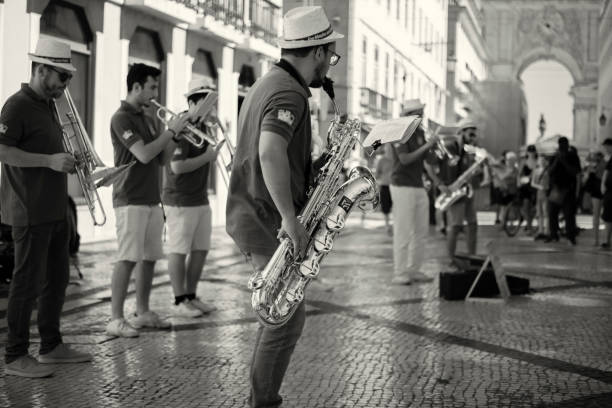 Fine Art, Portrait, Saxophone, Player, Jazz, Music,