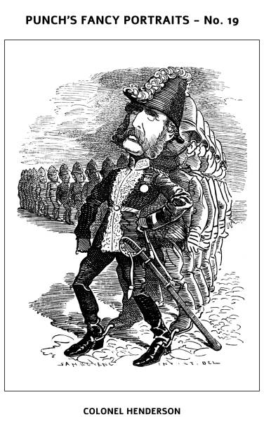 istock Punch's Fancy Portraits - British satire caricature illustration 1765072378