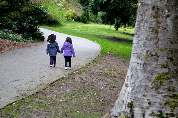 istock Sisters walking together in the park 176510277