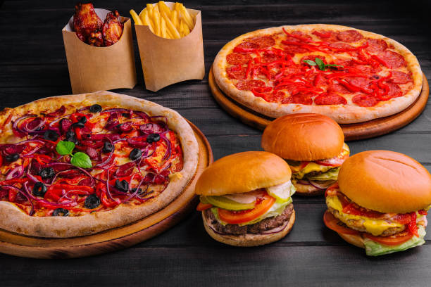 istock Table or delivery foods scene of assorted take out 1765112903