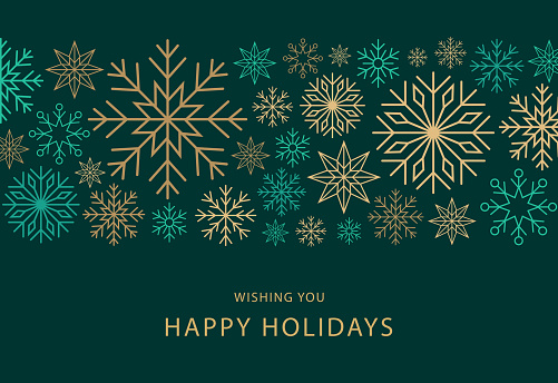 Vector illustration of Holiday Christmas Card.