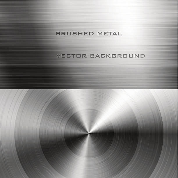 브러쉬드 메탈 - steel aluminum brushed metal stock illustrations
