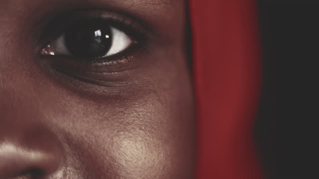 Black woman's eyes