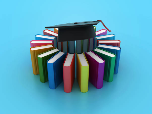 istock Circle of Books with Graduation Cap 1765200228