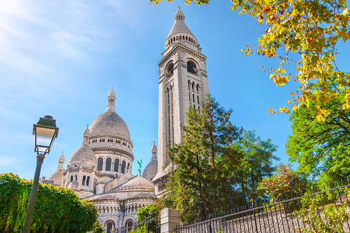 Basilica Sacre Coeur in Montmartre in Paris, France