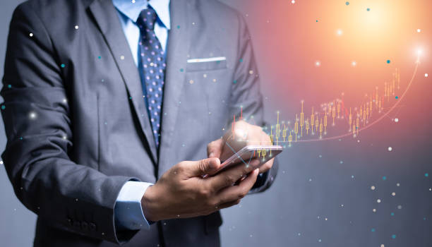 istock Asian man trading stocks graphic illustration 1765249276