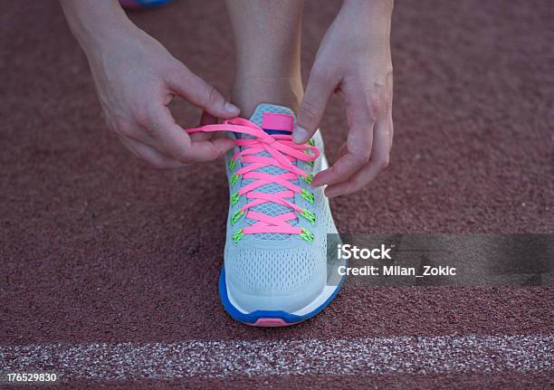 Runner At The Start Stock Photo - Download Image Now - Active Lifestyle, Activity, Adult