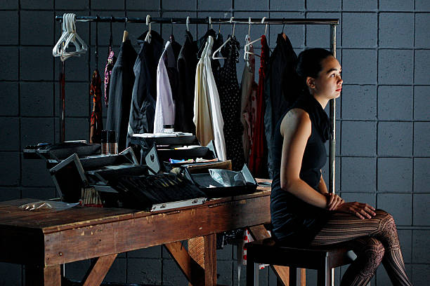 Makeup Artist Waiting to Work on Set