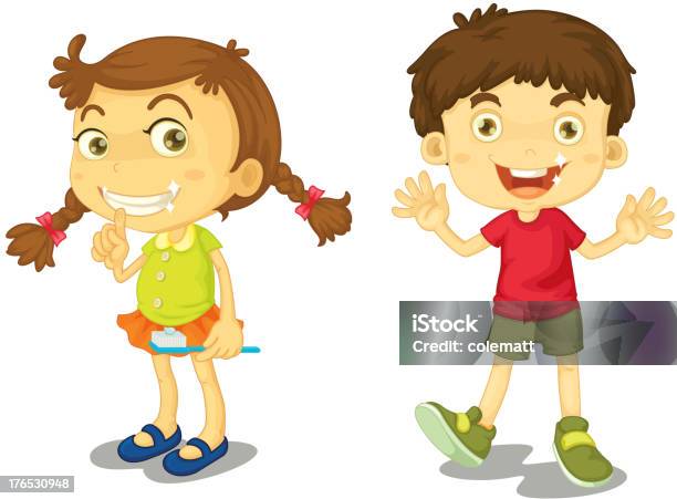 Clean Teeth Stock Illustration - Download Image Now - Boys, Child, Clip Art