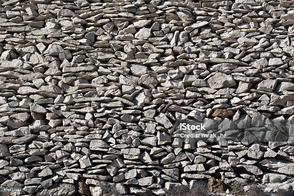 Tabique en la costa del mar Adriático de Croacia - Foto de stock de Abstracto libre de derechos