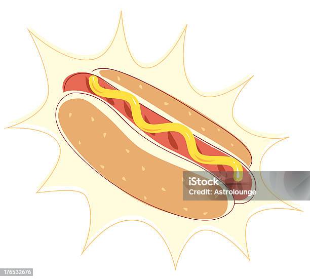 Cachorroquente - Arte vetorial de stock e mais imagens de Bratwurst - Bratwurst, Mostarda - Tempero, Alimentação Não-saudável