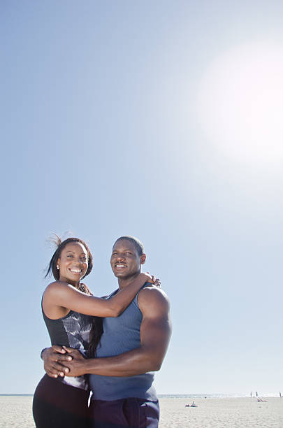 istock Sporty Young Couple at the Beach 176532740