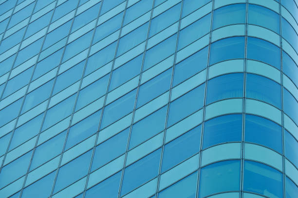 istock Blue glass windows of modern office building 1765329410
